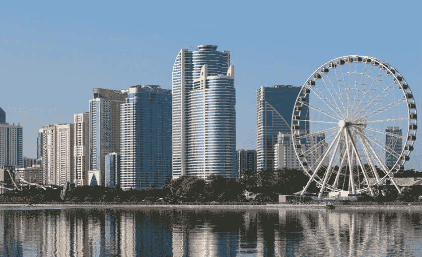 Dubai real estate background